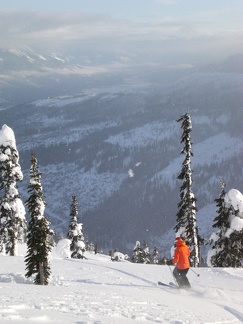Shelly Dropping into Revelstoke