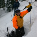 Todd -- digging a snowpit and avoiding blackeyes.